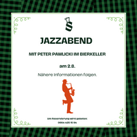 Jazzabend Peter Pawlicki 2.8.